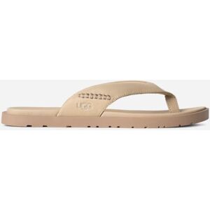 UGG® Men's Seaside II Flip Leather/Suede Sandals in Mustard Seed, Size 12 - Mustard Seed - Size: 12