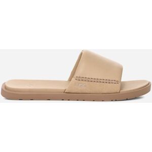 UGG® Men's Seaside II Slide Leather/Suede Sandals in Mustard Seed, Size 15 - Mustard Seed - Size: 15