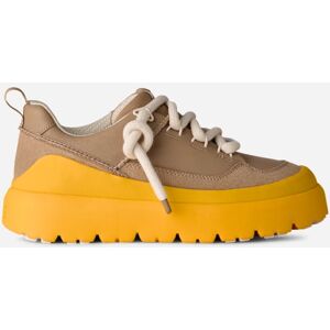 UGG® Men's Heritage Utility Sneaker Leather Shoes in Mustard Seed/Summer Wheat, Size 15 - Mustard Seed/Summer Wheat - Size: 15