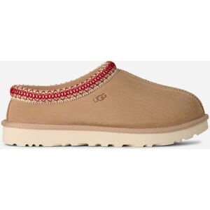 UGG® Women's Tasman II Sheepskin Slippers in Sand/Dark Cherry, Size 6 - Sand/Dark Cherry - Size: 6