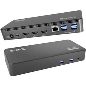 Lenovo Plugable 12-in-1 USB-C Triple Monitor Docking Station, 100W Laptop Charging