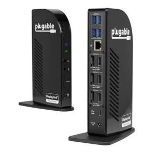 Lenovo Plugable USB-C Triple 4K Monitor Docking Station with 100W Laptop Charging