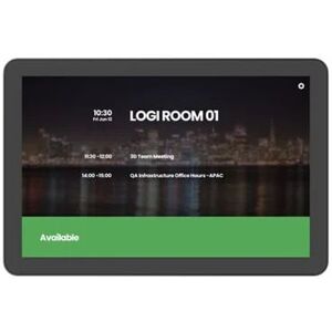 Lenovo Logitech TAP Scheduler Purpose-Built Scheduling Panel for Meeting Rooms - Graphite