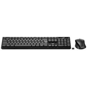 Lenovo Belkin Full-Size Wireless Keyboard and Mouse Combo with Number Pad - Black