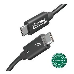 Lenovo Plugable Thunderbolt 4 Cable with 240W Charging, Thunderbolt Certified,  3.3 ft/1m,1x 8K Display, 40 Gbps