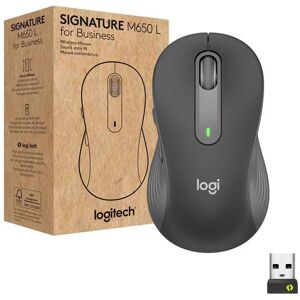 Lenovo Logitech M650 L Signature Mouse for Business (Graphite) Brown Box