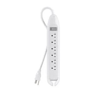 Lenovo Belkin 6-Outlet Power Strip with 3.7m/12 ft Cord - White