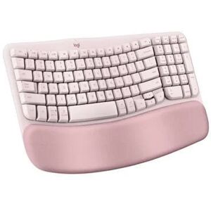 Lenovo Logitech Wave Keys Wireless Ergonomic Keyboard - Rose