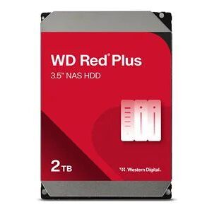 Lenovo WD Red Plus 2TB NAS Internal Hard Drive HDD - 5400 RPM, SATA 6 Gb/s, CMR, 64 MB Cache, 3.5
