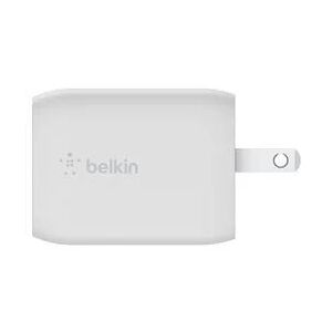 Lenovo Belkin BoostCharge Pro Dual USB-C GaN Wall Charger with PPS 65W + USB-C to USB-C Cable - White