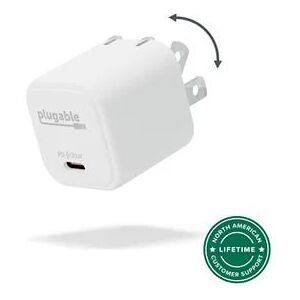 Lenovo Plugable GaN USB-C Portable Fast Charger, 30W - White