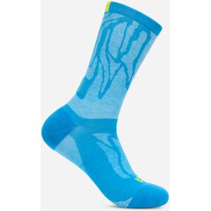 HOKA Clifton Crew Run Sock in Skyward Blue, Size XL