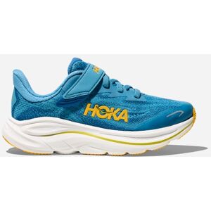 HOKA Clifton 10 Shoes in Alpine Blue/Foggy Night, Size 3K
