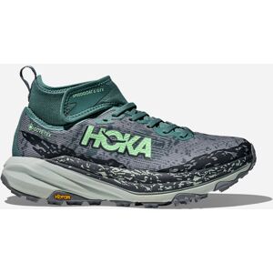 HOKA Women's Speedgoat 6 Mid GTX Shoes in Mountain Fog/Droplet, Size 9.5
