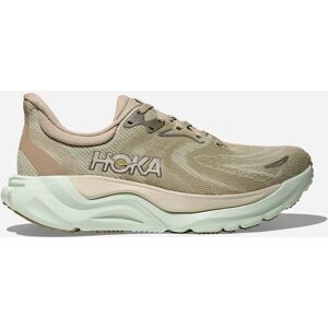 HOKA Women's Arahi 8 Shoes in Oyster Mushroom/Truffle Salt, Size 9.5