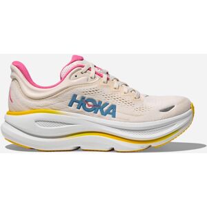 HOKA Women's Bondi 9 Shoes in Alabaster/Birch, Size 12