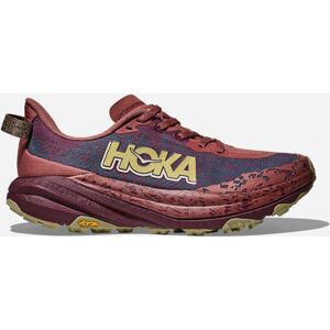 HOKA Women's Speedgoat 6 Shoes in Rouge/Black Cherry, Size 9.5