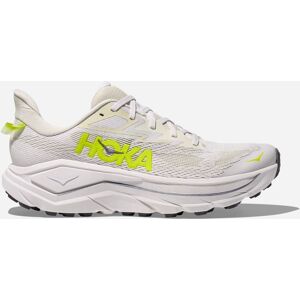 HOKA Men's Challenger 8 Shoes in White/Neon Hoka Citrus, Size 11.5