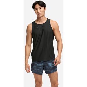 HOKA Men's Airolite Tank 2.0 Top in Black, Size Large