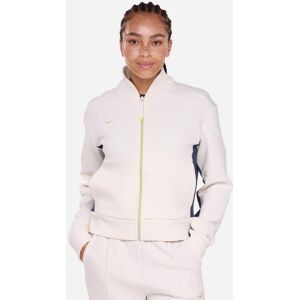 HOKA Women's Kaitoro Knit Jacket in Alabaster/Varsity Navy, Size Medium