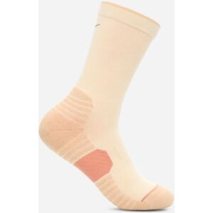 HOKA Lifestyle Athletic Crew Sock in Vanilla, Size XL