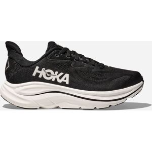 HOKA Men's Clifton 10 Shoes in Black/White, Size 8