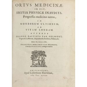 Ortus medicinae. Id est, initia physicae inaudita. Progressus medicinae novus, in morborum ultionem, ad vitam longam. Edente authoris filio, F. M. va