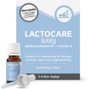 Lactocare Baby D-dråber Kosttilskud 7,5 ml
