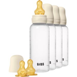 BIBS Baby Bottle Round Latex 4 pack 270 ml Ivory 4 stk