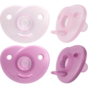 Philips Avent Curved Soothie Rosa 0-6 Mdr. 2 stk