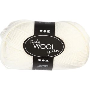 No-Name Babygarn   14/4   50g   Hvid