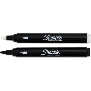 Sharpie Creative Akryl Marker   Sort/hvid   2 Stk