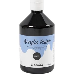 Creativ Company Akrylmaling   500ml   Mat   Sort