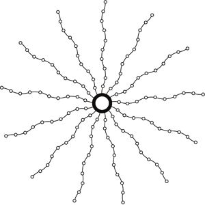 Sirius Knirke Tree-Top Lyskæde, 312 Led, L240 Cm