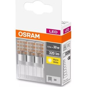 Osram Led Specialpære G9, 2,6w=30w 3-Pak