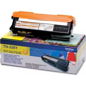 Brother Tn328y Lasertoner, Gul, 6000s