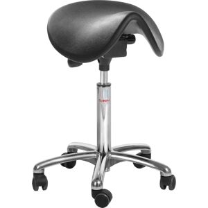 Global Dalton Sadelstol, Sort, Pu Sæde, 60-79 Cm