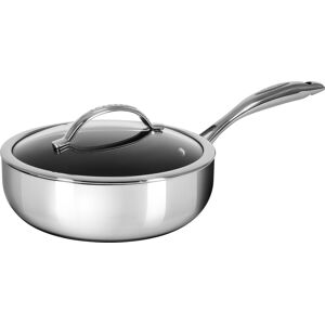 Scanpan Haptiq Dyb Sauterpande Med Glaslåg, 26 Cm.