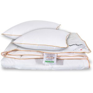 Borg Living Dyne pude sæt - Dobbelt sommerdyne - 200x200cm + 2 puder 60x63cm - Moskus sommerdyne -