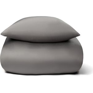 Nature By Borg Bambus sengetøj - 140x220 cm - 100% Naturligt bambus -  - Gråt satinvævet dynebetræk