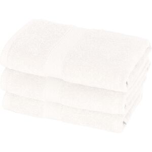 Egeria Hvide håndklæder - 50x100 cm - Diamant - Hvid - 100% Bomuld - Bløde håndklæder fra