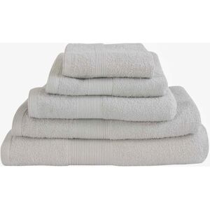 By Borg Håndklædepakke med 6 stk. - 100% Blødt bomuld med høj absorberingsevne - Lysegrå håndklæder fra danske