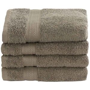 Borg Living Håndklæde - 50x100 cm - 100% Egyptisk bomuld - Grøn - Luksus håndklæder fra Premium - By Borg