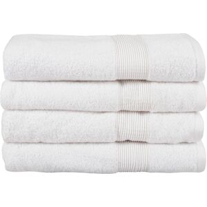 By Borg Økologisk badehåndklæde - 70x140 cm - 100% GOTS-certificeret bomuld - Hvidt badehåndklæde fra Premium
