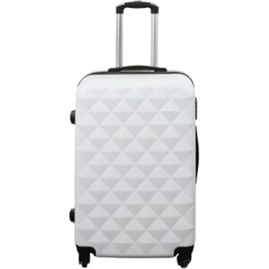 Borg Living Kuffert tilbud - Hardcase - Str. Medium - Diamant hvid - Smart rejsekuffert