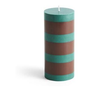 HAY Column Candle Small H: 15 cm - Off-white and red OUTLET