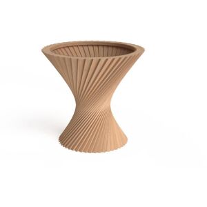 Via Hyperbel Sidebord H: 47 cm - Oak Natural Oil/Bronze Glass