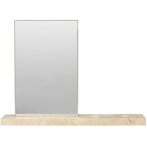 Ferm Living Caseta Table Mirror H: 32 cm - Travertine