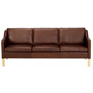 Mogens Hansen MH495 Høj Lænestol H: 106 cm - Mørkebrun / Premium Læder