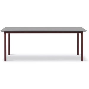 Fredericia 6631 Plan Bord 200x100 cm - Sort/Bordeaux